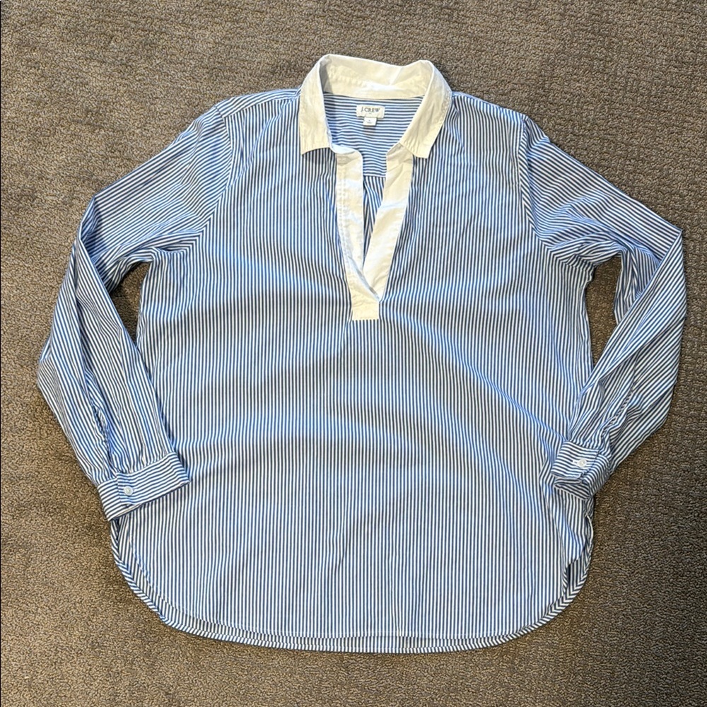 J. Crew Factory Striped Blouse
